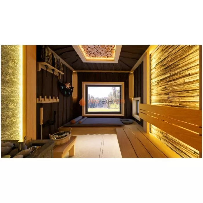 Каркасная двухмодульная баня Woodson Free 6х5 (утепление 100)