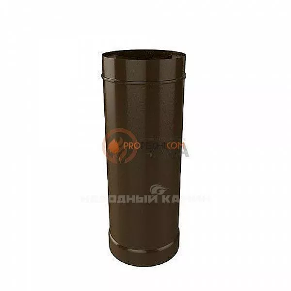 Труба-сэндвич 150/220 мм. 0,5 м. коричневый (8017)