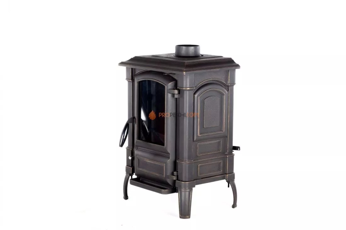 Печь-камин Fireway Bruno I патина бронза