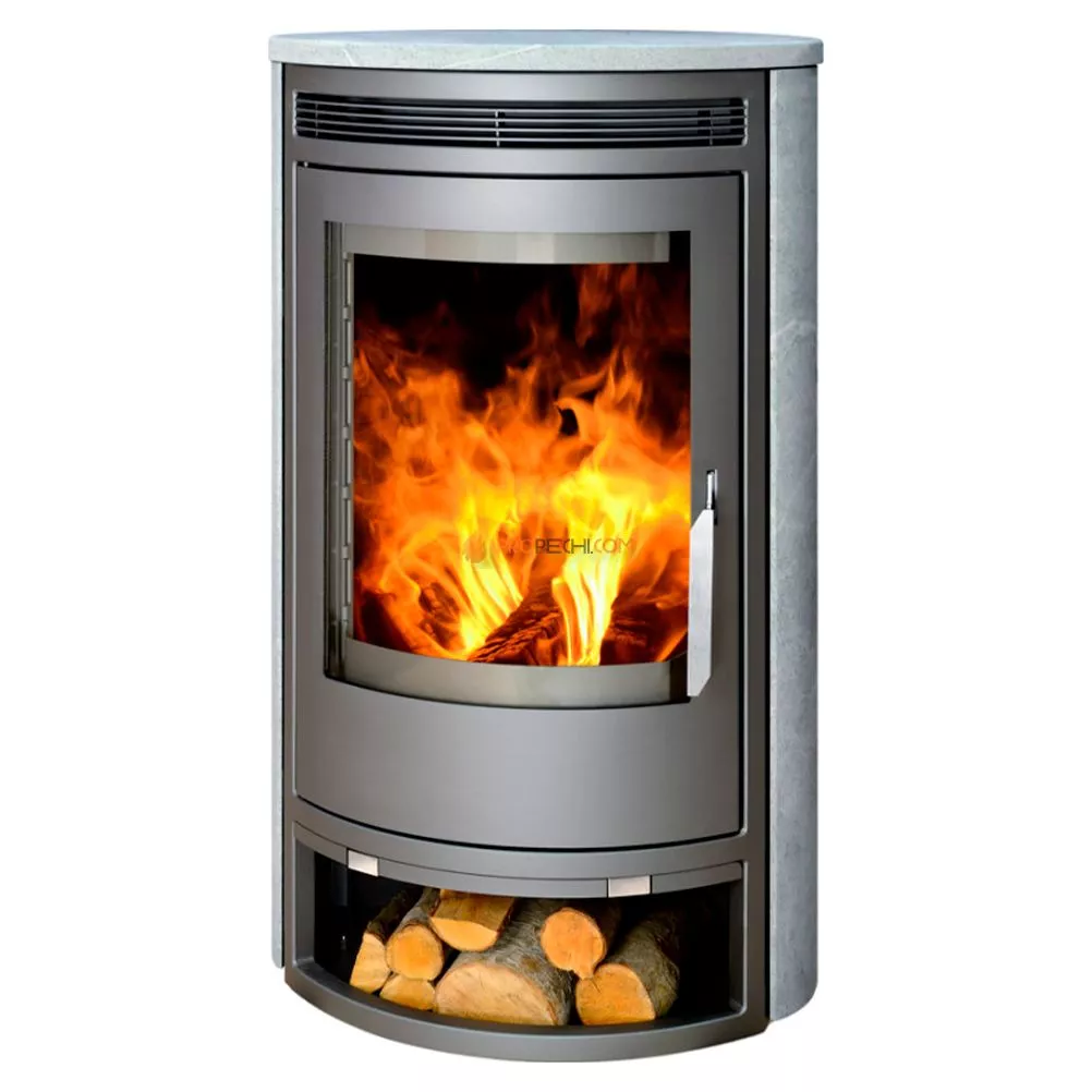 Печь-камин ABX Arktis 8 серая талькохлорит