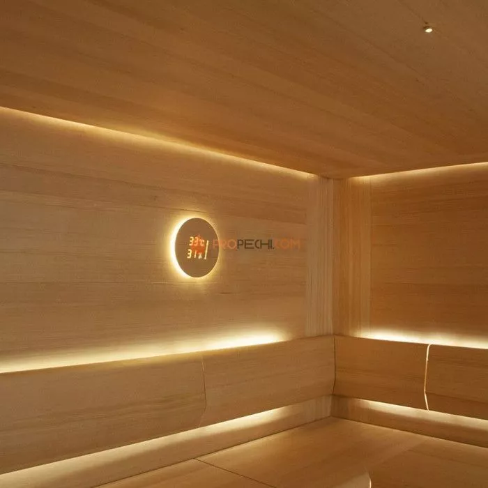 Термометр-гигрометр и таймер для сауны Cariitti Aspectu (хемлок)