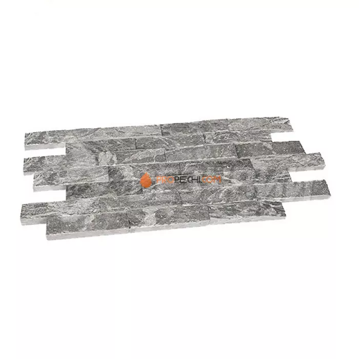 Плитка облицовочная Везувий рваный камень талькохлорит 200Х50Х20мм