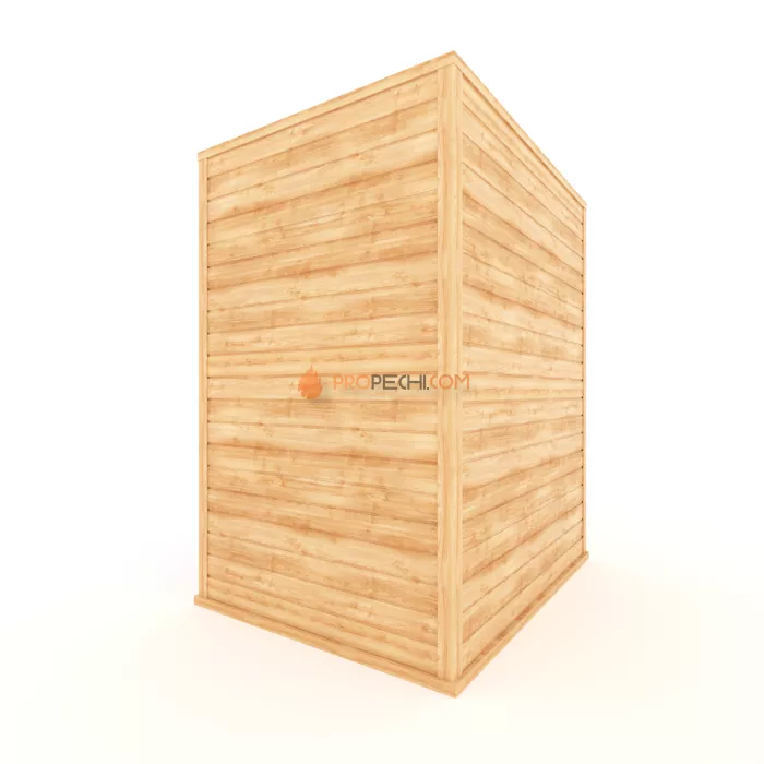 Финская сауна НКЗ 6-местная прямая 180x170x200 см, вход со стороны 170 см