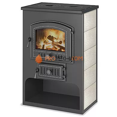 Печь-камин Везувий ПК-03 (224) с плитой (бежевый)