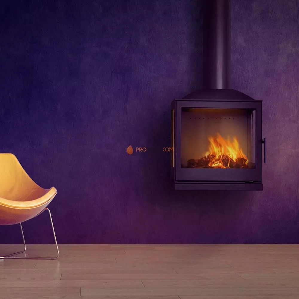 Печь-камин Liseo Castiron LCI 5 GLR Wall, два боковых стекла