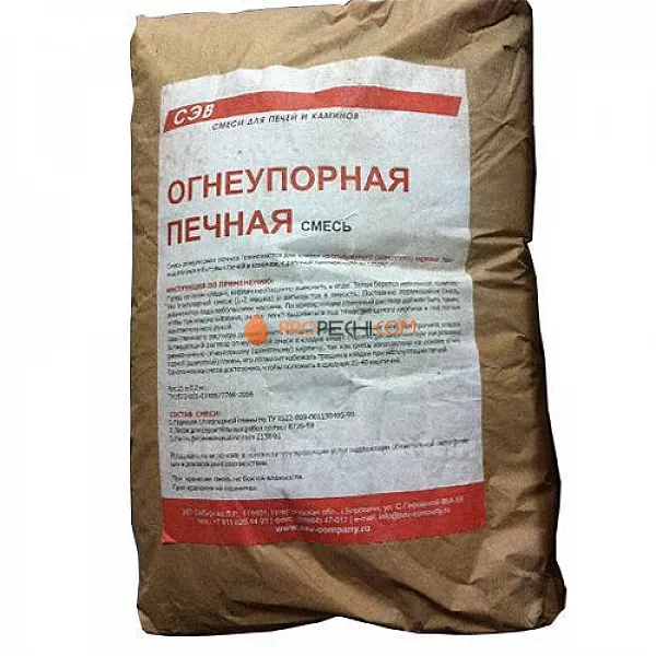 СЭВ Огнеупорная смесь 25 кг.