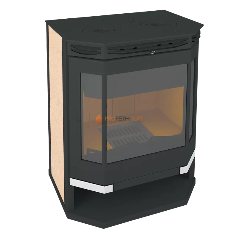 Печь-камин Мета Ангара12 с плитой
