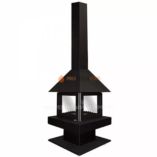 Печь-камин Бавария Эклипс островной 4D