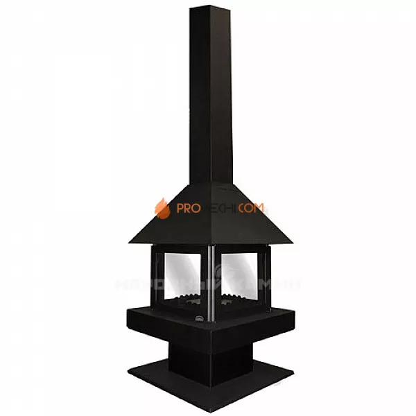 Печь-камин Бавария Эклипс островной 4D